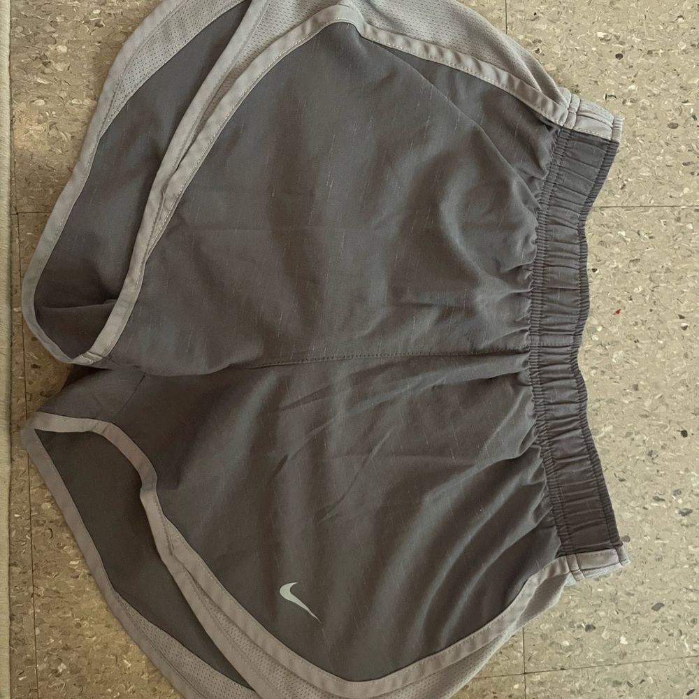 Nike Dark Gray and Light Gray Athletic Shorts